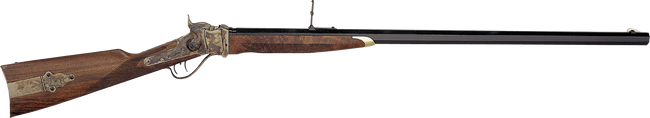 Taylors & Company 210148 1874 Sharps Down Under Sport 45-70 Gov Caliber with 1rd Capacity, 34" Blued Barrel, Color Case Hardened Metal Finish & American Walnut Stock Right Hand (Full Size)