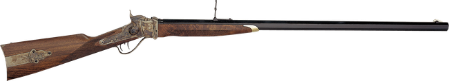 Taylors & Company 210148 1874 Sharps Down Under Sport 45-70 Gov Caliber with 1rd Capacity, 34" Blued Barrel, Color Case Hardened Metal Finish & American Walnut Stock Right Hand (Full Size)