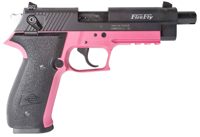 GSG Firefly Pistol 22 LR. 4.9 in. Pink Threaded Barrel 10 rd.