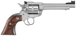 Ruger 8100 Single-Ten  22 LR 10rd 5.50" Satin Stainless Steel Barrel, Cylinder & Frame, Hardwood Gunfighter Grip, Transfer Bar Safety, Exposed Hammer