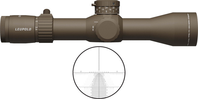 Leupold Mark 5HD 3.6-18x44 FFP Tremor 3 Reticle 35mm Tube Flat Dark Earth - 185067 - 030317040277