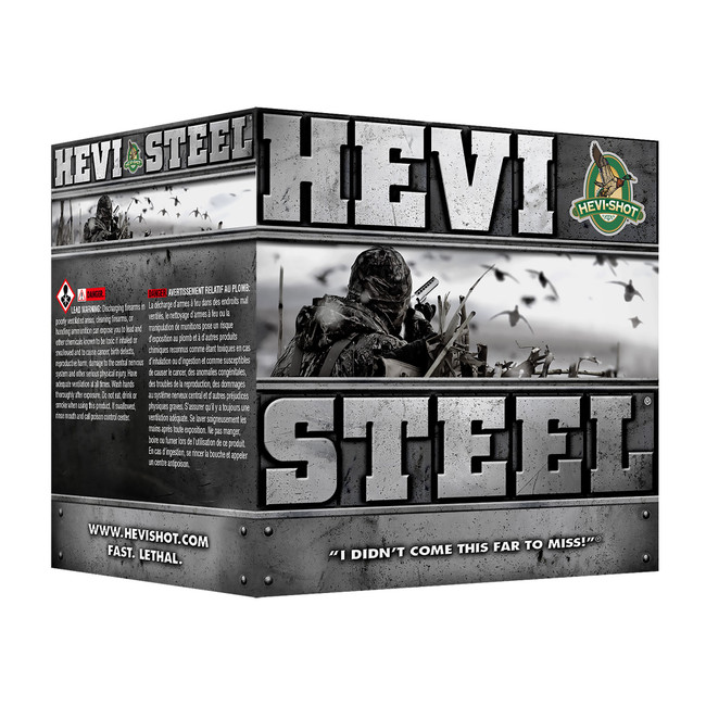Hevi Shot Hevi Steel Load 12 ga. 3 in. 1 1/4 oz. 4 Shot 25 rd. - HS60004 - 816383600047