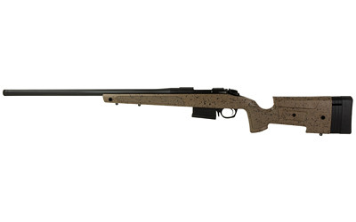 Bergara Rifles B14S354C B-14 HMR 22-250 Rem 5+1 24" Graphite Black Cerakote Barrel, Black Speckled Brown Molded w/Mini-Chassis, Adjustable LOP & Cheek Piece Stock, Right Hand - B14S354C - 043125016112