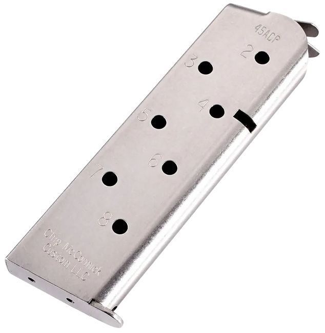 CMC Triggers 14110 Match Grade 8rd 45 ACP Stainless Steel Magazine for 1911