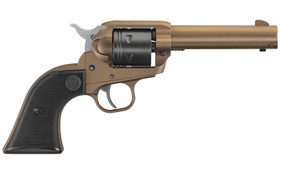 Ruger 2004 Wrangler  22 LR 6 Shot 4.62" Burnt Bronze Cerakote Barrel, Black Cerakote Cylinder, Burnt Bronze Cerakote Frame Black Checkered Polymer Grips - 2004 - 736676020041