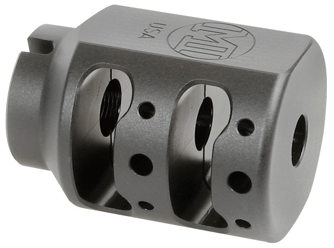 Midwest Industries Alpha Tank Brake 1/2x28 9mm Tool Steel Stainless Matte