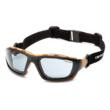 Pyramex Carhartt Carthage Shooting Glasses Black and Tan with Grey Anti-Fog Lens
