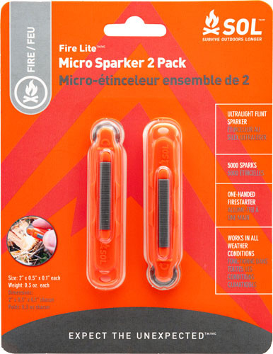 Survive Outdoors Longer Fire Lite Micro Sparker 2/ct