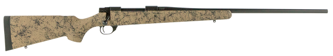 Howa HHS62602 M1500 HS Precision 270 Win 5+1 22" Barrel, Black Steel Receiver, Tan w/Black Webbing HS Precision Synthetic Stock