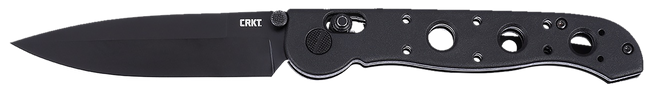 CRKT M16-03XK M16 03XK EDC 3.57" Folding Spear Point Plain Black EDP D2 Steel Blade, Black Grivory Handle