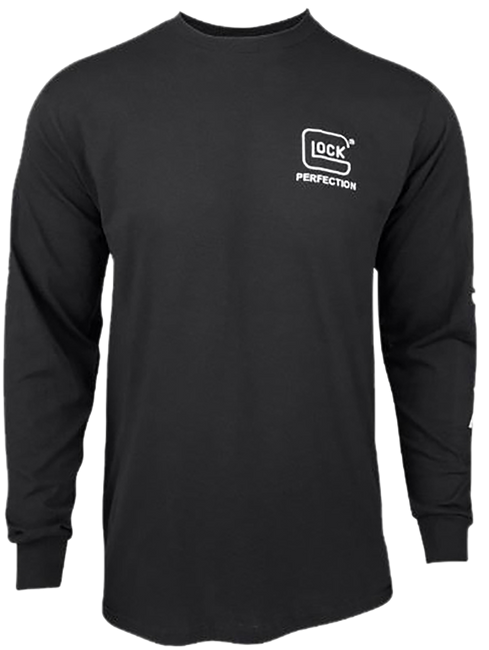 Glock AP96100 Perfection Long Sleeve Tee Black Pre-Shrunk Cotton Long Sleeve Large