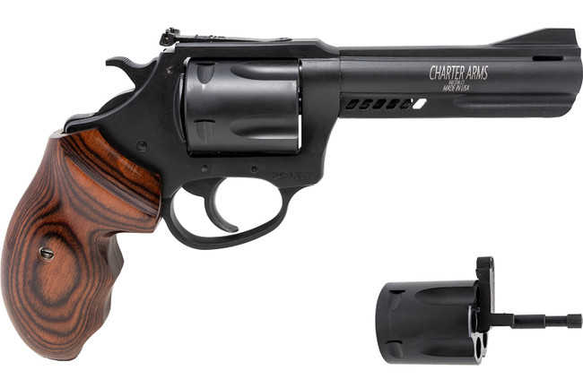 Charter Arms Double Dog Revolver 357 Magnum 9mm 4.2 Inch 5 Rounds Walnut Finish - 13942 - 678958139426
