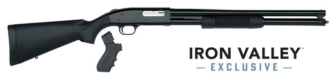 Mossberg 500 Persuader 12 Gauge 20 Inch 8 Rounds Parkerized Pistol Grip