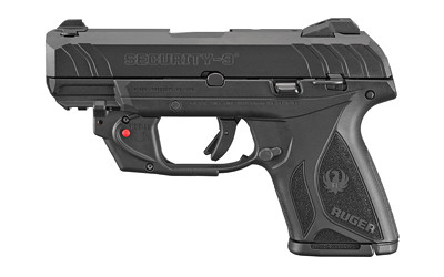 Ruger 3830 Security-9 Compact 9mm Luger  3.42" Barrel 10+1, Black Nylon Grip Frame With Picatinny Acc. Rail, Black Oxide Steel Slide, Manual Safety, Includes Viridian Red Laser - 3830 - 736676038305
