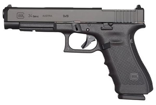 Glock 34 Gen 4 MOS, 9mm, 5.31in. Barrel, 10rd - Black