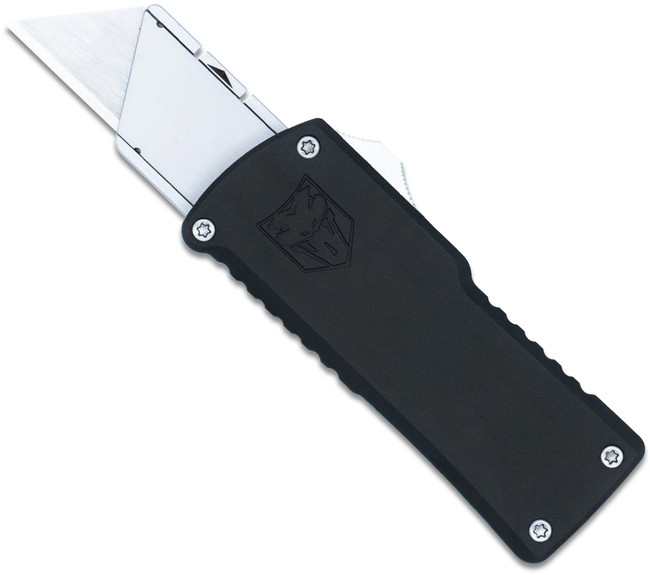 CobraTec Utility OTF Knife OTF Utility Blade Black - CTOTFUTBLK - 099654046793