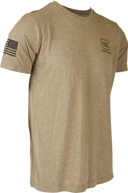 Glock AP96314 2nd Amendment Tee  Olive Cotton/Polyester Short Sleeve Large