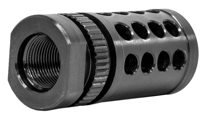 GrovTec US Inc GTHM318 G-Nite Flash Suppressor Black Nitride Steel with 5/8"-24 tpi Threads for 308 Cal