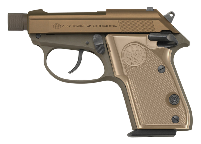 Beretta 3032 Tomcat 32 ACP 2.9 in 7 Round FDE Cerakote Micro Compact Pistol