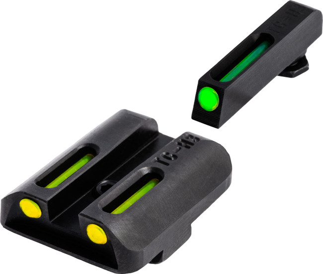 Truglo Tfo Glock 17/19 Low Profile Green Tritium Fiber Optic Sight - TG131GT1 - 788130080764