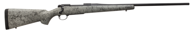 Nosler 39448 M48 Liberty 6.5 Creedmoor 4+1 24" Barrel, Graphite Black Cerakote Metal Finish, Gray Black Webbed Fixed Aramid Stock