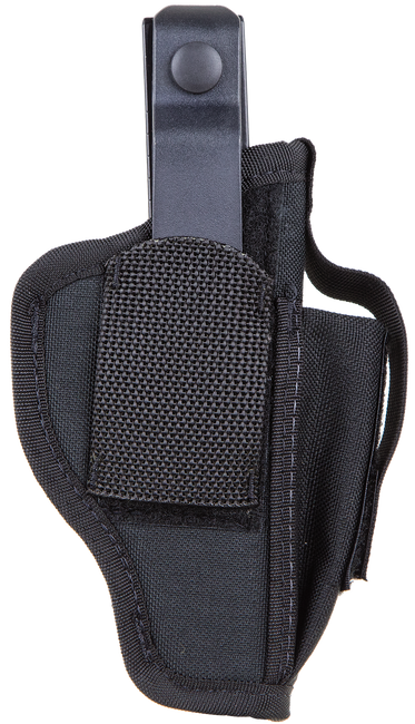 Blackhawk 40AM01BK Multi-Use  IWB/OWB Size 01 Black Nylon Belt Clip Fits Medium Autos Fits 3-4" Barrel Ambidextrous