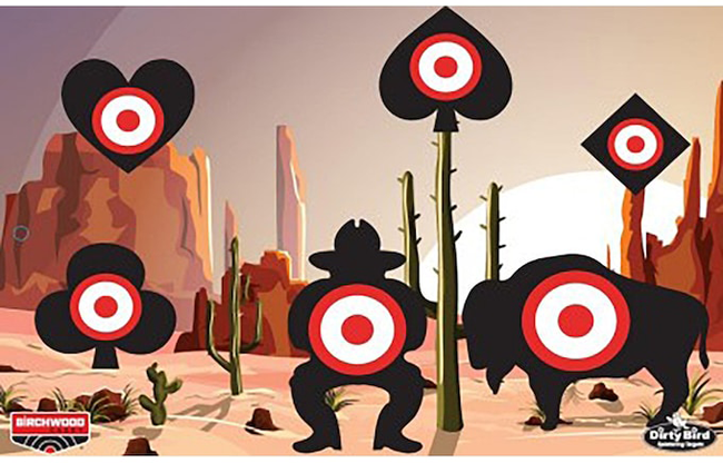 Birchwood Casey BC-35776 Dirty Bird Target Aces High 12" x 18" 6 Pack