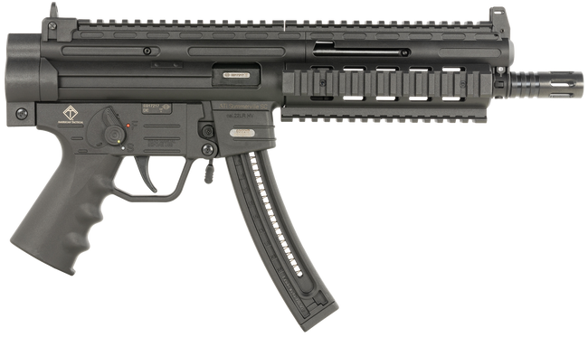 American Tactical Inc. Gsg-16 22 Long Rifle 16.25 in 10+1 Rounds Synthetic Collapsible Stock Faux Suppressor