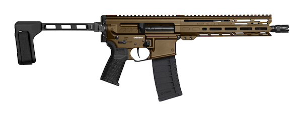 CMMG DISSENT 556 10.5" BRACED M BRZ - 55A390F-MB