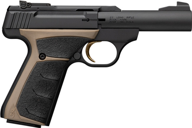 Browning Buck Mark Micro Bull 22 Long Rifle 4" 10+1 Matte Blued Overmolded Grip