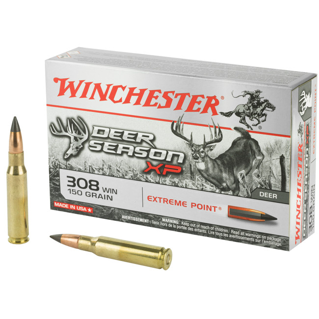 Winchester Deer Season Xp .308 Winchester Extreme Point 150 Grain and 20 Rounds - X308DS - 020892221550