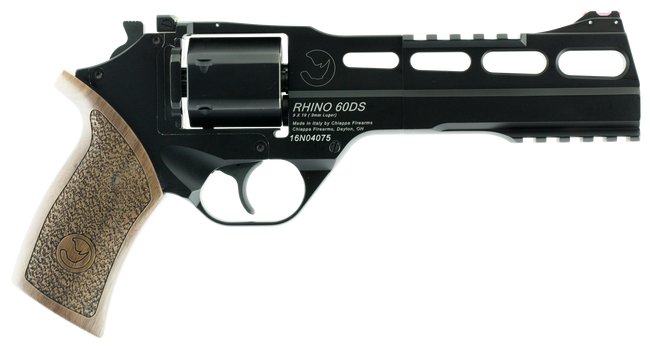 Chiappa Firearms Rhino 60DS 9mm Luger 6" 6 Rounds Walnut Grip Vent Rib