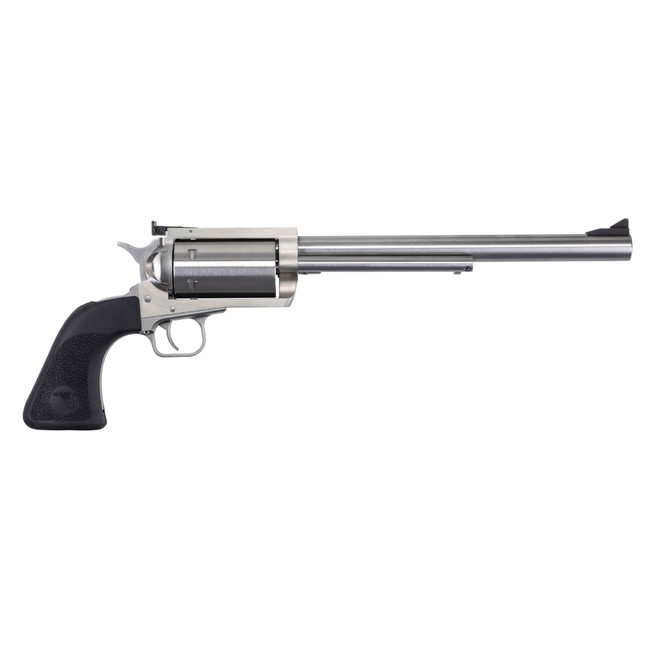 Magnum Research BFR30306 BFR  Extra Large 30-30 Win 6 Shot 10" Brushed Stainless Steel Barrel & Cylinder, Stainless Steel Frame, Black Hogue Rubber Grip, Exposed Hammer - BFR30306 - 761226090229