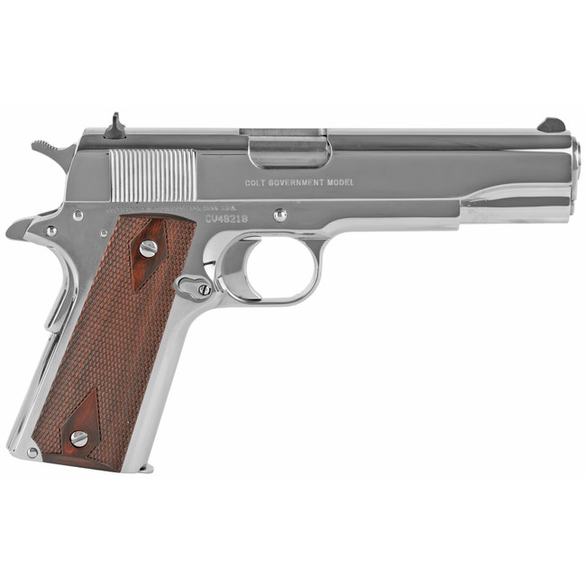 Colt 1911 Government 45 ACP 5in 7rd Stainless National Match Barrel Redwood - O1070BSTS - 098289111579