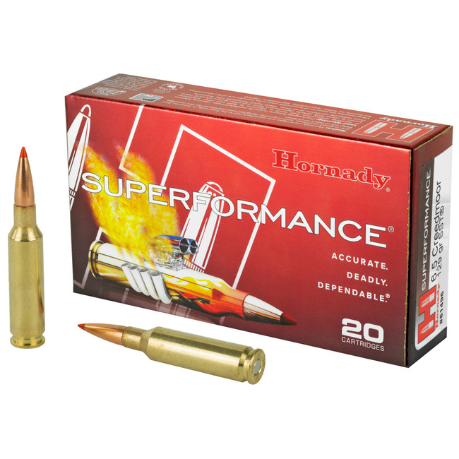 Hornady Superformance Rifle Ammo 6.5 Creedmoor 129 gr. SST 20 rd. - 81496 - 090255814965