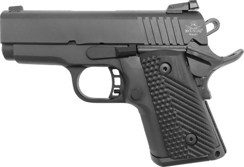 Rock Island Armory BBR (Baby Rock) Compact 1911 Pistol - Black | .45 ACP | 3.1" Barrel | 10rd