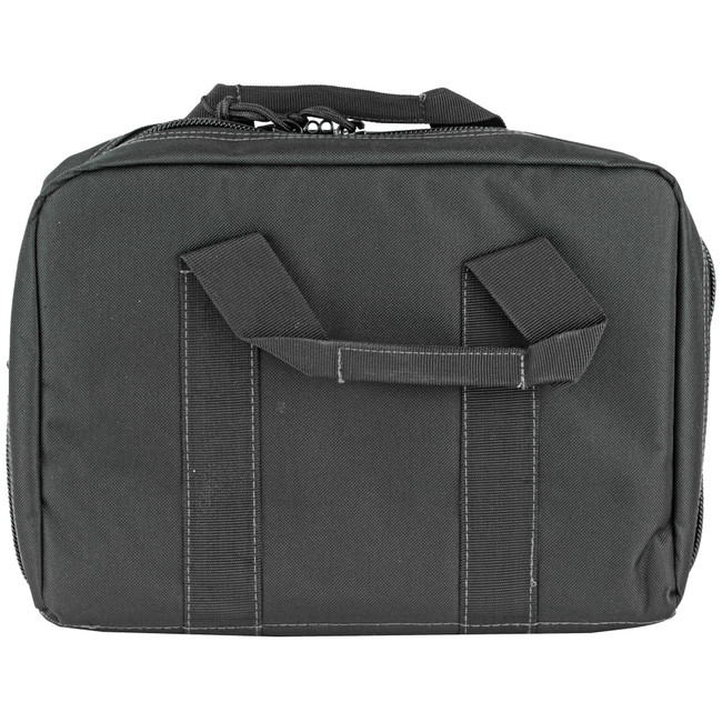 Glock AP60300 Double Pistol Case  Dual Padded Compartments, 5 Internal Mag Holders, 3 Zippered Compartments, Carry Handle, Black  12.5"x9.5"x4.5" - AP60300 - 764503029035