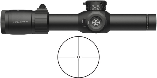 Leupold Mark 4HD 1-4.5x24 Scope 30mm Tube SFP HPR-1 Reticle Matte Finish - 183314 - 030317036331