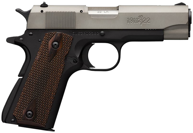 Browning 1911-22 A1 Compact 22 Long Rifle 3.63 in 10 Rounds Gray Anodized