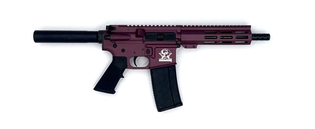GLFA AR15 Pistol - Black Cherry | .223 Wylde | 7.5" Heavy Barrel | 7" M-LOK Handguard