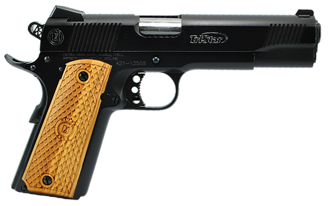 TriStar 85610 American Classic II 1911 45 ACP 8+1, 5" Stainless Steel Barrel, Blued Serrated Steel Slide, Blued Steel Frame w/Beavertail, Wood Grip