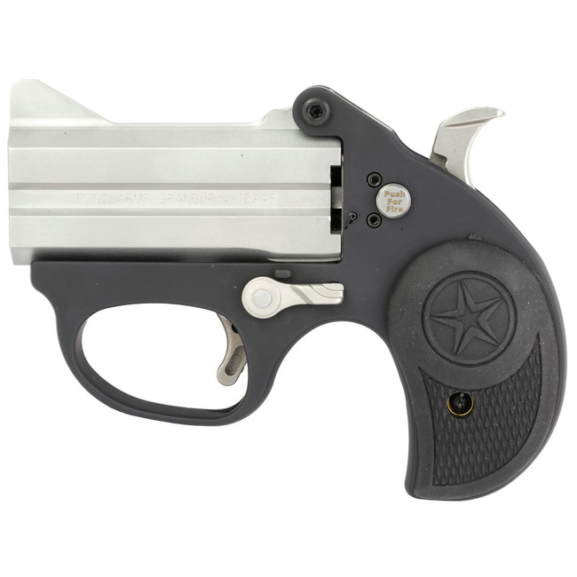 Bond Arms BASL Stinger  380 ACP 2rd 3" Matte Stainless Steel Barrel, Anodized 7075-T6 Aluminum Frame, Rebounding Hammer, Blade Front/Fixed Rear Sights, Rubber Grip, Manual Safety