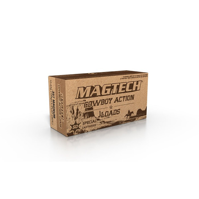 Magtech 357L Cowboy Action  357Mag 158gr Lead Flat Nose 50 Rounds