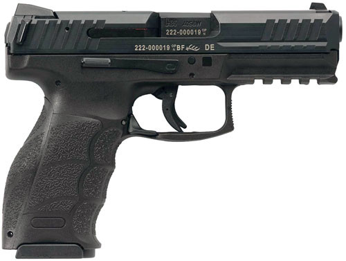 HK 81000242 VP40S  40 S&W 13+1 4.09" Steel Barrel, Black Serrated Steel Slide, Black Polymer Frame w/Picatinny Rail, Black Finger Groove Grip, Ambidextrous
