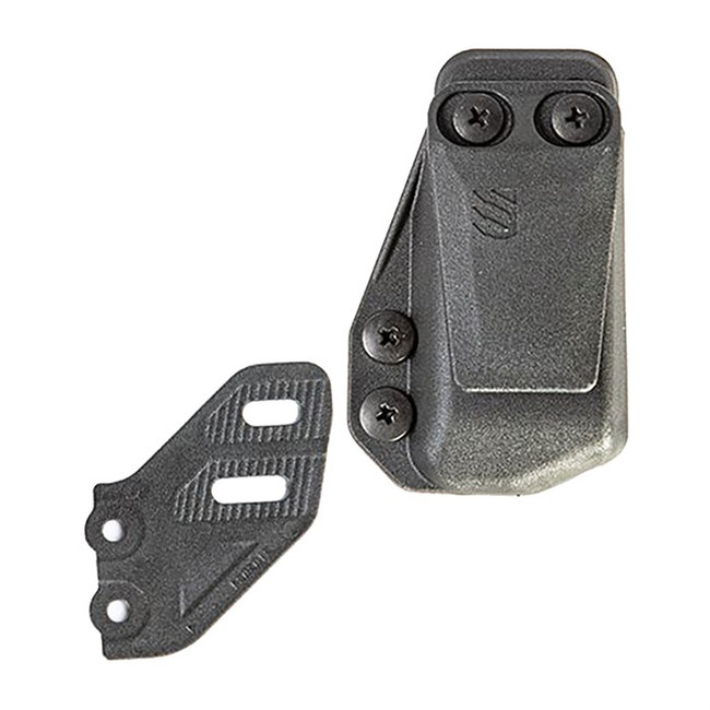Blackhawk 416A02BK Stache Mag Carrier IWB Double Stack Belt Clip Mount Fits Belts 1.50" Wide Black Polymer Ambidextrous