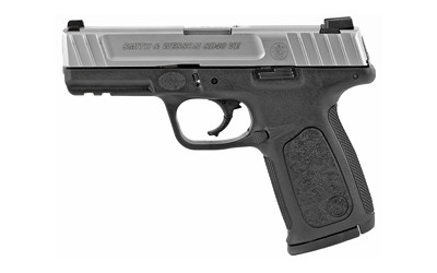 Smith & Wesson 223400 SD40 VE Compact Frame 40 S&W 14+1, 4" Stainless Steel Barrel, Satin Serrated Stainless Steel Slide, Black Polymer Frame w/Picatinny Rail, Textured Grip, No Safety - 223400 - 022188149333