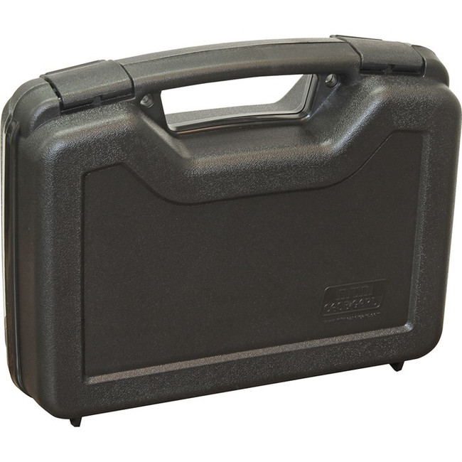 MTM Case-Gard SS-2500 Single Handgun Case  Black Polypropylene Holds Handgun w/ 4" Barrel or Less