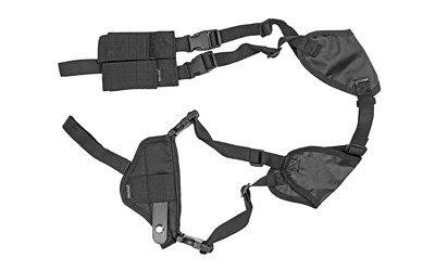 Bulldog WSHD3 Deluxe Shoulder Harness Black Nylon Harness Fits S&W M&P Compact/Taurus Millennium/2.50-3.75" Barrel Ambidextrous - WSHD3 - 875591000988