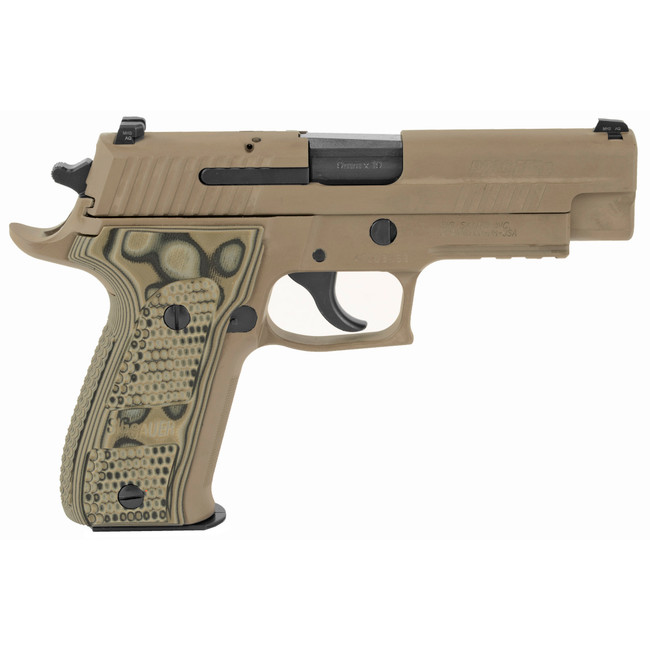 Sig Sauer P226 Scorpion 9mm Luger 4.40in 10+1 Flat Dark Earth Hogue G10 - 226R9SCPNCA - 798681450107