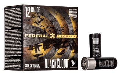 Federal Premium Black Cloud 12 Gauge Shotgun Ammo 1 1/8 Ounce 3 Shot 25 Rounds - PWBX1473 - 604544623079